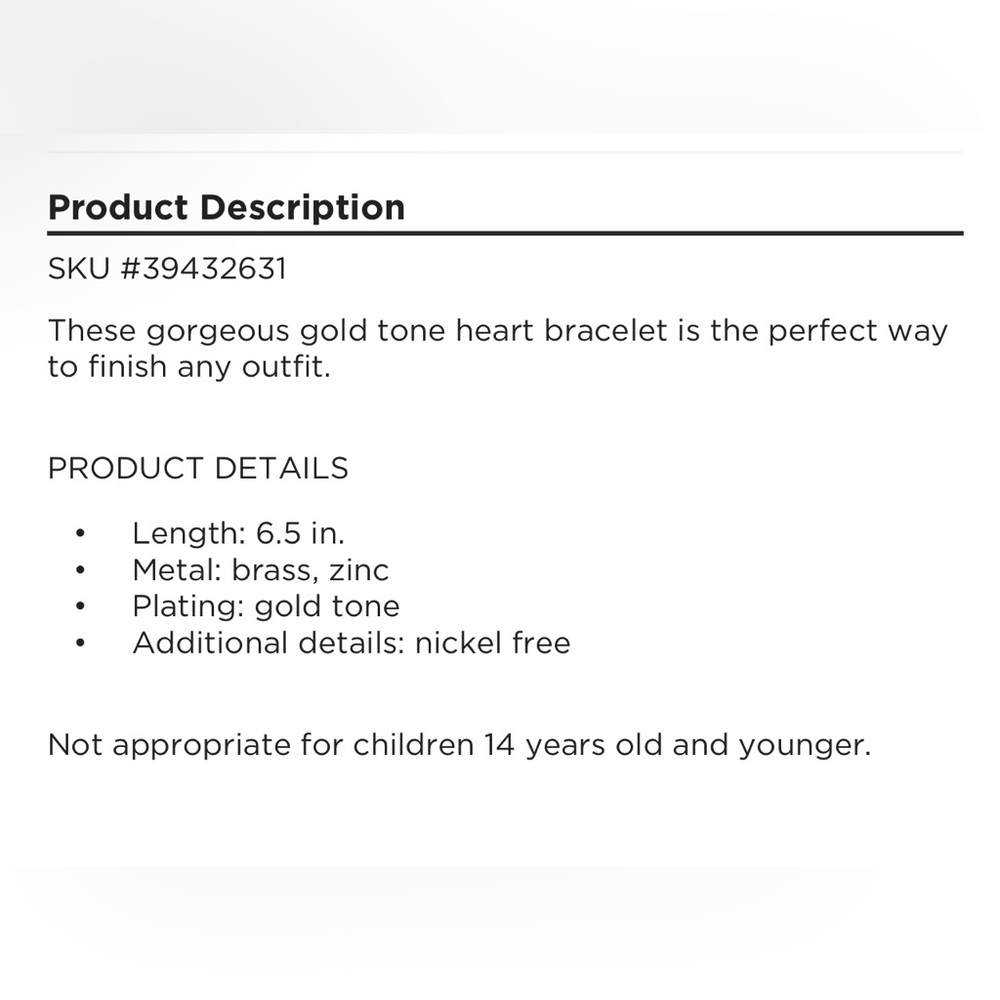 Heart Cuff Bracelet by Lauren Conrad NWT - Picture 8 of 8